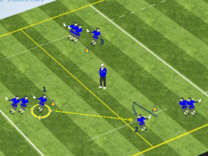 triangle passing drill v cut to get open