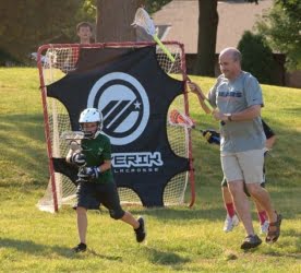 dads defense father son lacrosse practice