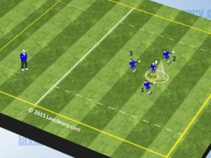 over redirect pass practice drill clearing defense