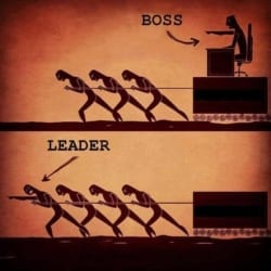 difference between boss and leader