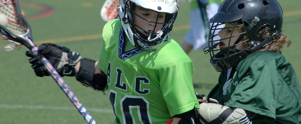 youth lacrosse dodge from X push into your defender
