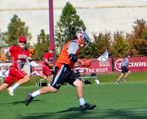 Denver University Outlaws fast break lacrosse