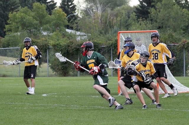 look away from the ball lacrosse defense