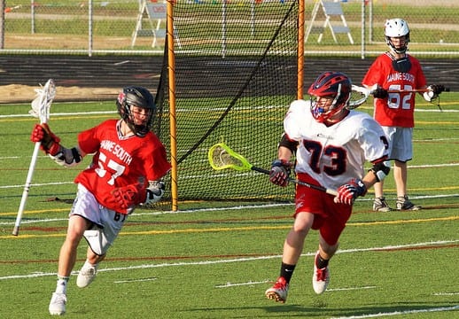 youth lacrosse midfielder middie clear