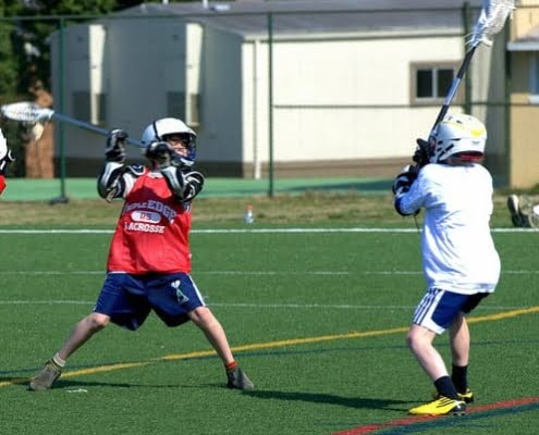 youth lacrosse shooting practice drill