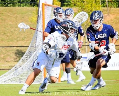usa lacrosse blue white scrimmage