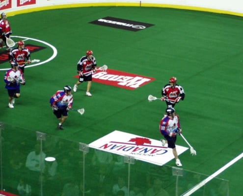 box lacrosse double down strong side play