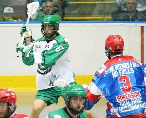 mann cup 2015 box lacrosse brooklin strong side rotation offense play