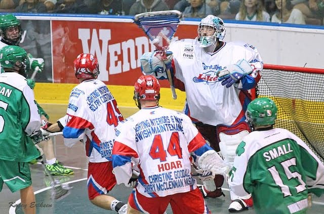 box lacrosse 5 on 3 man up play